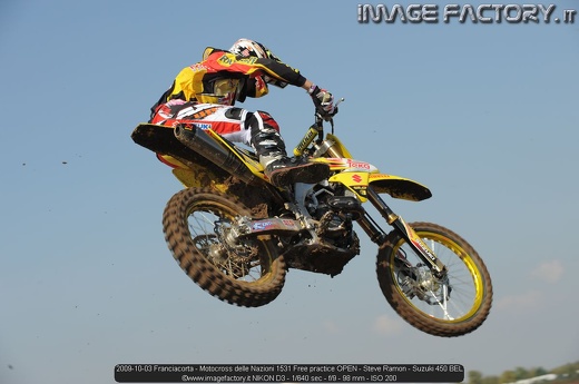 2009-10-03 Franciacorta - Motocross delle Nazioni 1531 Free practice OPEN - Steve Ramon - Suzuki 450 BEL